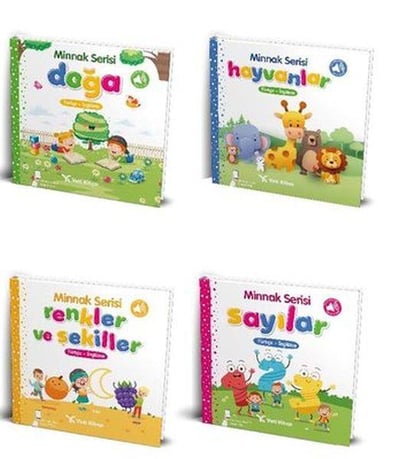 Bebek Kitapları Seti 0-3 Yaş  (4 Kitap)
