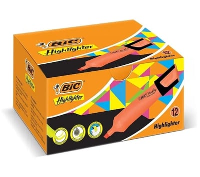BIC FOSFORLU KALEM MARKING FLAT 12 Lİ TURUNCU 517961