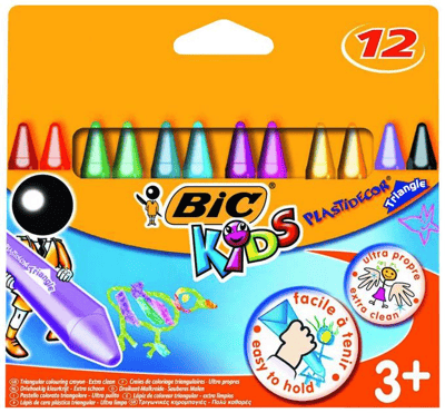 BIC PASTEL BOYA PLASTIDECOR ÜÇGEN 12 Lİ 8297732