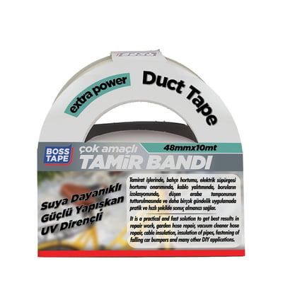 BOSS TAPE EXTRA DUCK TAPE TAMİR BANDI ŞEFFAF 48 MM x 10M BT-02040