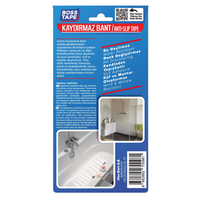 BOSS TAPE KAYDIRMAZ BANT 19 MM x 20 CM 10 ADET BT-03003