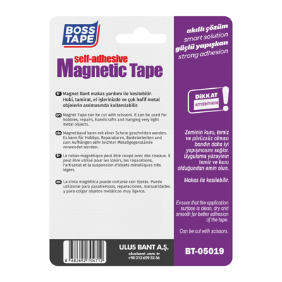 BOSS TAPE ÖZEL BANT MAGNET BANT 20 MM x 75 CM BT-05019