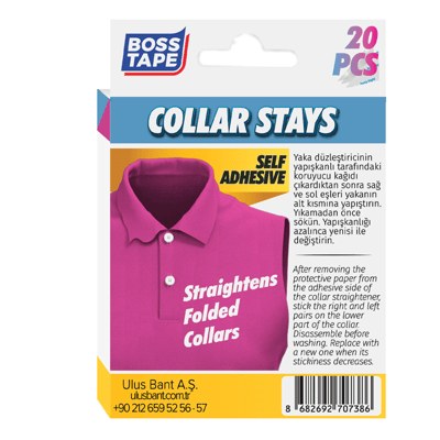 BOSS TAPE YAKA DÜZELTİCİ 10 ÇİFT 20 ADET BT-07010
