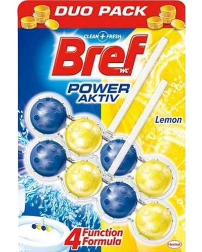 Bref Klozet Kokusu Power Aktiv Limon 100 Gr İkili 8 Top