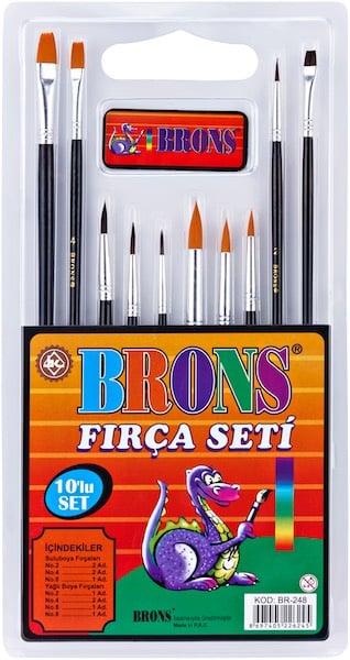 BRONS FIRÇA SETİ 10 LU BR-248