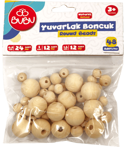 BU-BU BONCUK YUVARLAK NATÜREL KARIŞIK HS0034