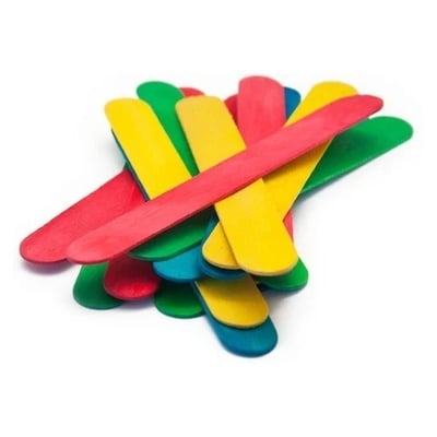 Bu-Bu Eğlenceli Çubuklar Renkli (15X1,8 Cm - 40'Lı Paket)