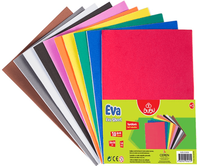 BU-BU EVA 20x30 YAPIŞKANLI 10 RENK EV0036