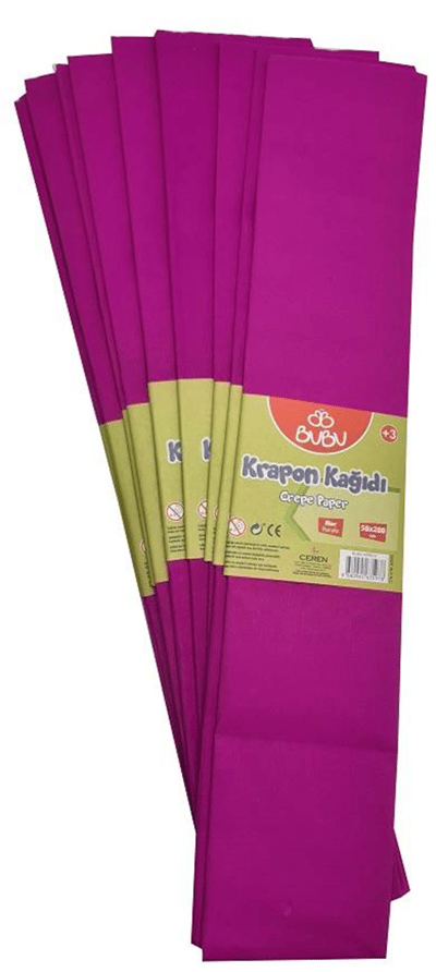 BU-BU KREPON KAĞIDI MOR 10 LU KR0012