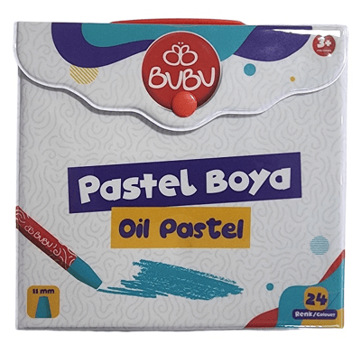 BU-BU PASTEL BOYA 24 RENK ÇANTALI PVC BUBU-PAS003