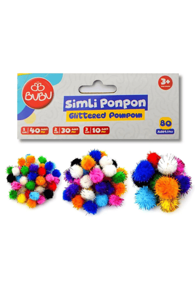 BU-BU SİMLİ PONPON KARIŞIK 60`LI BUBU-HS0026