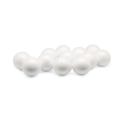 Bu-Bu Strafor Köpük Top (3 Cm, 12'Li Paket)