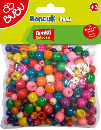 BU-BU YUVARLAK RENKLİ BONCUK KARIŞIK BUBU-BN0004