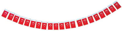 BUKET BAYRAK İPLİ MİNİK TÜRK 40 LI BKT-305