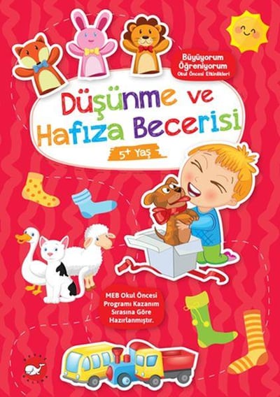 Büyüyorum Öğreniyorum Okul Öncesi Etkinlikleri - Düşünme ve Hafıza Becerisi 5+Yaş