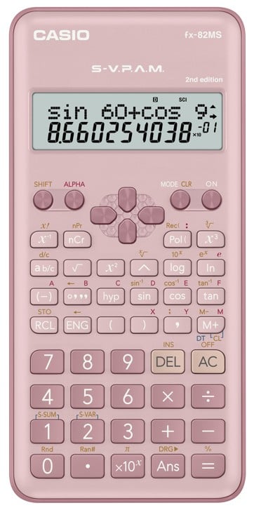 CASIO HESAP MAKİNESİ BİLİMSEL FX-82MS-2-PK-W-DTF