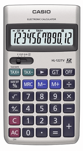 CASIO HESAP MAKİNESİ CEP TİPİ HL-122TV 12 HANE