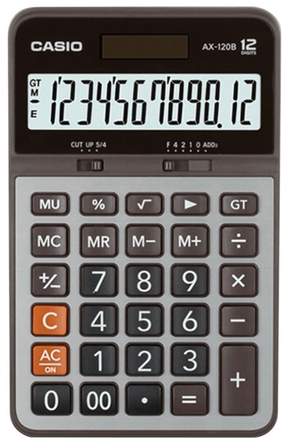 CASIO HESAP MAKİNESİ MASAÜSTÜ AX-120B 12 HANE