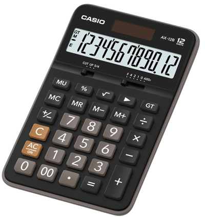 CASIO HESAP MAKİNESİ MASAÜSTÜ AX-12B 12 HANE