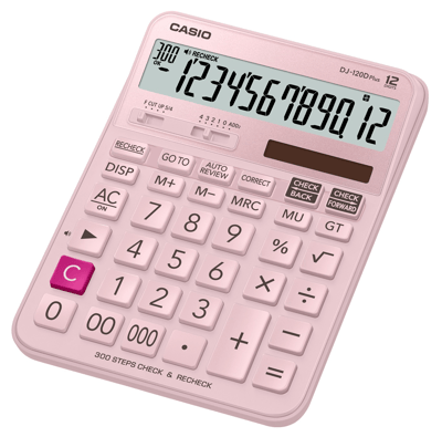 CASIO HESAP MAKİNESİ MASAÜSTÜ DJ-120D-PK-WADP