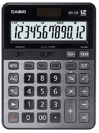 CASIO HESAP MAKİNESİ MASAÜSTÜ DS-2B 12 HANE