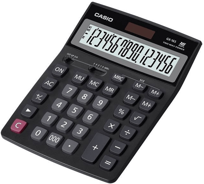 CASIO HESAP MAKİNESİ MASAÜSTÜ GX-16B 16 HANE