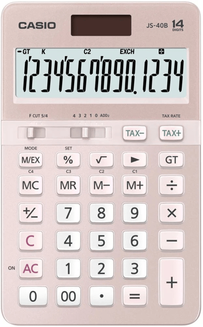 CASIO HESAP MAKİNESİ MASAÜSTÜ JS-40B-PK 12 HANE