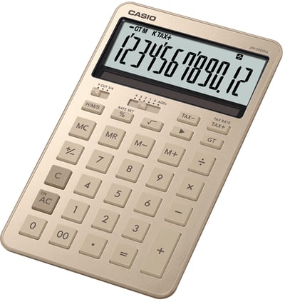 CASIO HESAP MAKİNESİ MASAÜSTÜ JW-200DQ-GD-W-DP