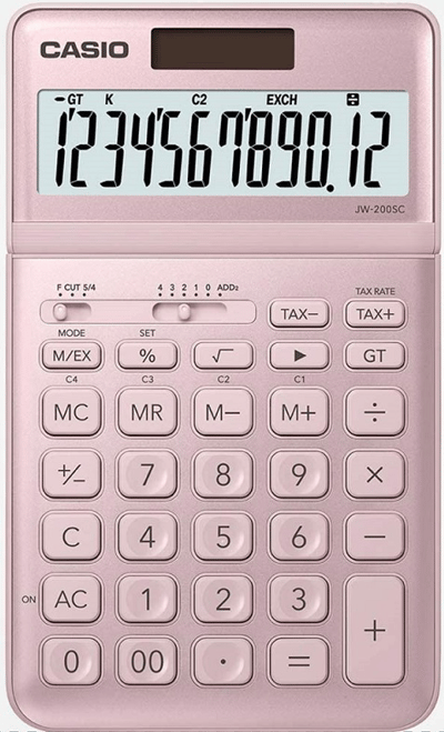 CASIO HESAP MAKİNESİ MASAÜSTÜ JW-200SC-PK