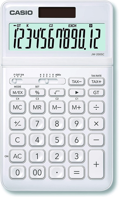 CASIO HESAP MAKİNESİ MASAÜSTÜ JW-200SC-WE