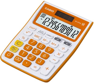 CASIO HESAP MAKİNESİ MASAÜSTÜ MJ-12VCB-RG 12 HANE