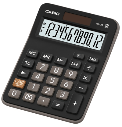 CASIO HESAP MAKİNESİ MASAÜSTÜ MX-12B-BK 12 HANE SİYAH