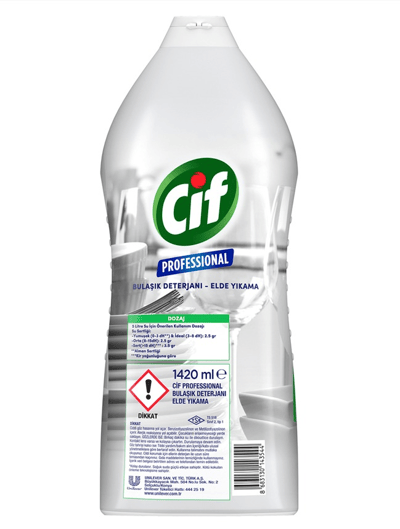 CİF PROFESSIONAL BULAŞIK DETERJANI - ELDE YIKAMA 1420 ML 65596503