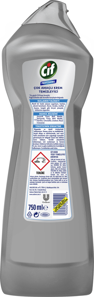 CİF PROFESSIONAL ÇOK AMAÇLI KREM TEMİZLEYİCİ   750 ML 69987046