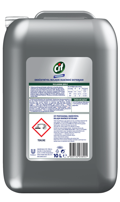 CİF PROFESSIONAL ENDÜSTRİYEL BULAŞIK MAKİNESİ DETERJANI 10L 69654160