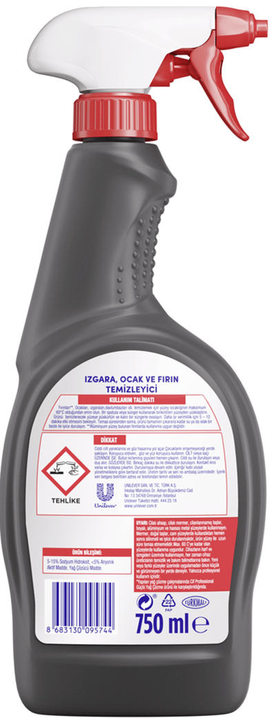 CİF PROFESSIONAL IZGARA OCAK FIRIN TEMİZLEYİCİ 750 ML 64825939