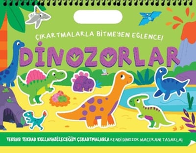 Çıkartmalarla Bitmeyen Eğlence - Dinozorlar