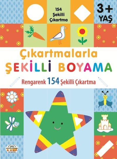 Çıkartmalarla Şekilli Boyama 3 Yaş Üstü
