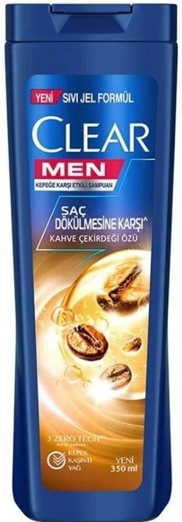 CLEAR MEN ŞAMPUAN KAHVE ÇEKİRDEĞİ ÖZÜ 350 ML