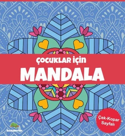 Çocuklar İçin Mandala - Mavi