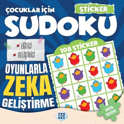Çocuklar için Sudoku - Sticker Hediyeli Orta Seviye 3