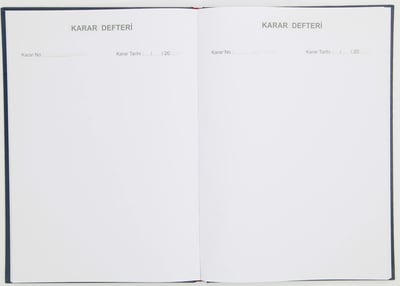 DİLMAN DİSİPLİN KURULU KARAR DEFTERİ CİLTLİ 22x32 96 YP 5313