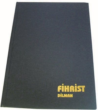 DİLMAN FİHRİST CİLTLİ SERT KAPAK 14x20 12 YP 14 BASAMAK 1003