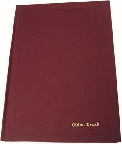 DİLMAN GİDEN EVRAK DEFTERİ CİLTLİ 22.5x32  96 YP 5022