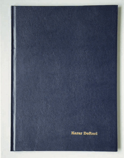 DİLMAN KARAR DEFTERİ CİLTLİ 22.5x32  96 YP NUMARALI 5366