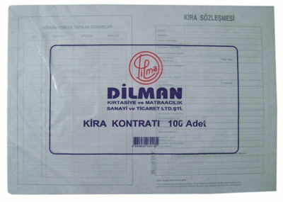 DİLMAN KİRA KONTRATI 100 LÜ 3018