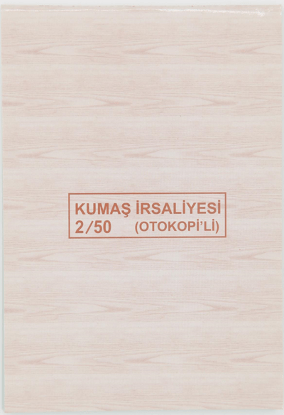 DİLMAN KUMAŞ İRSALİYESİ 2/50 2 NÜSHA 4127