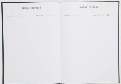 DİLMAN ÖĞRETMENLER KURUL KARAR DEFTERİ ZÜMRE CİLTLİ 22x32 96 YP 5317