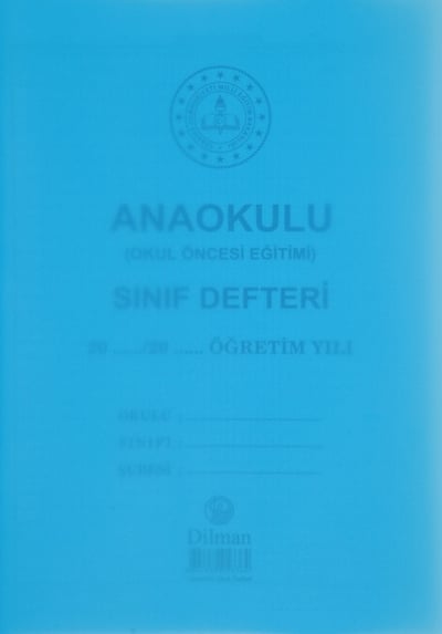 DİLMAN SINIF DEFTERİ ANAOKULU PP KAPAK 22x32 44 YP 5336