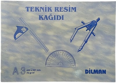 DİLMAN TEKNİK RESİM KAĞIDI A3 YATAY 30 YP 2115